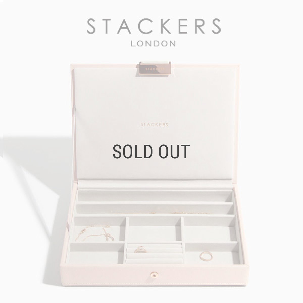 画像1: 【STACKERS】クラシック　ジュエリーボックス  Lid リッド  （蓋付ケース） ブラッシュピンク　BlushPink 　スタッカーズ ロンドン イギリス (1)