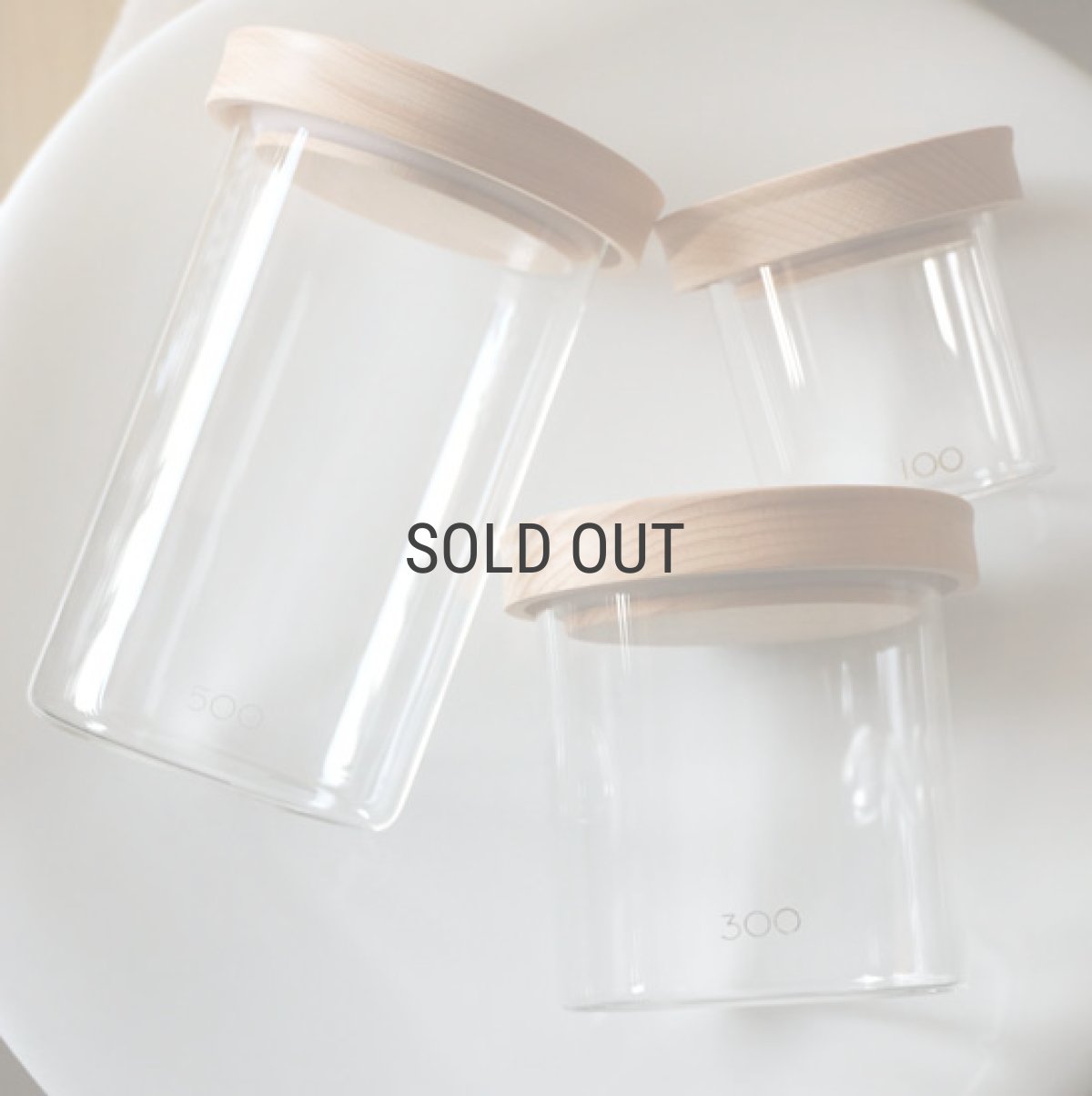 画像3: 【MUSHROOM】マッシュルーム　キャニスター　100　/ガラス製/木蓋 (3)