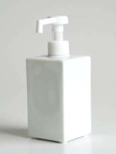 画像1: 【Square Dispenser】シャワーボトル 300ml　除菌　スクエアディスペンサー　詰替え容器　日本製　ロロ LOLO 300ｍｌ (1)