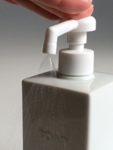 画像2: 【Square Dispenser】シャワーボトル 300ml　除菌　スクエアディスペンサー　詰替え容器　日本製　ロロ LOLO 300ｍｌ (2)