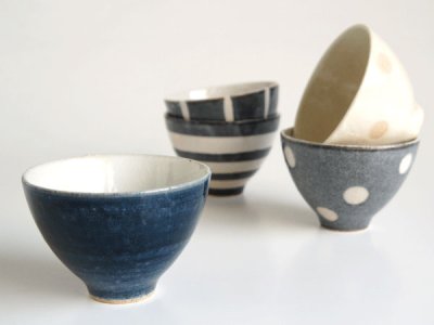 画像2: 【作山窯-SAKUZAN-】-凛-　碗　茶碗/カップ/作山窯/陶器製/日本製/4個セット/ギフトセット