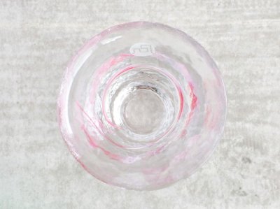 画像2: 【津軽びいどろ】盃　桜流し/冷酒/おちょこ/ぐいのみ/盃/ミニグラス/ガラス食器/石塚硝子/アデリア/日本製