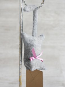 画像5: 【Neco】ネコばさみ/フェルト　lalaタイプ メモスタンド カーテンタッセル 猫/ねこ フック メッセージスタンド カード立て T's COLLECTION (5)