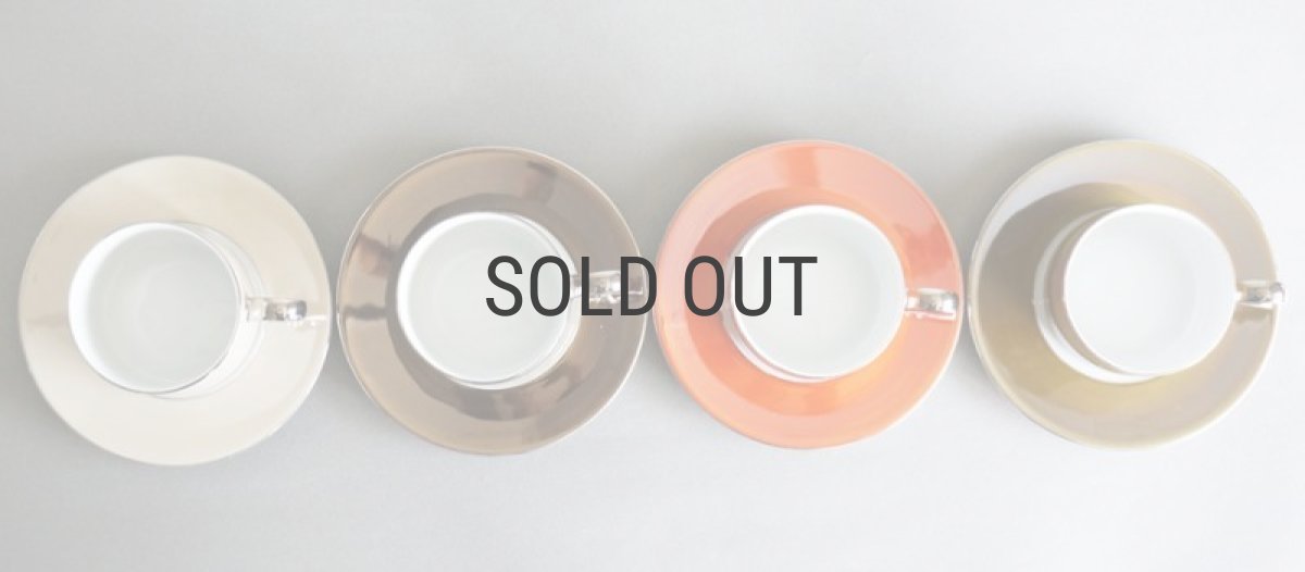 画像7: 【LSA】POLKA カップ&ソーサーL　250ml/メタリック/コーヒーカップ/ティーカップ/4個セット/LSA International /箱入り/ハンドメイド/ポーランド製 (7)