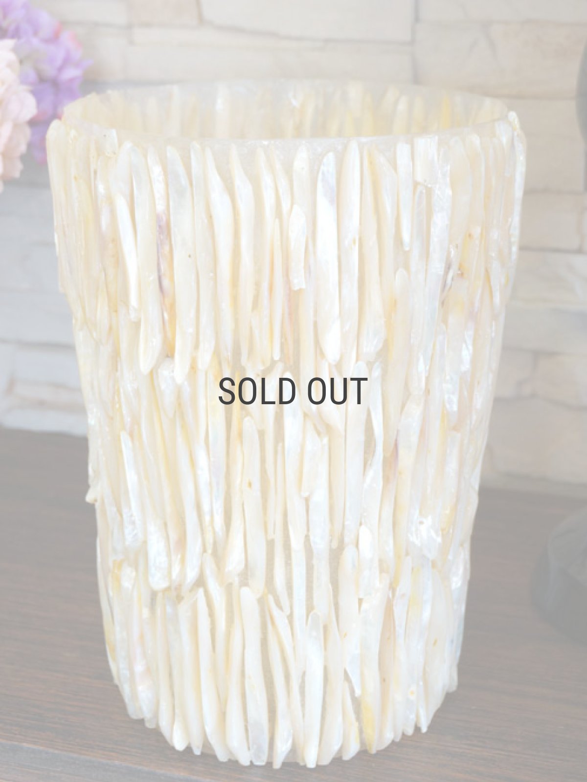 画像2: 【ZODAX】オブジェ/ダストボックス/ゴミ箱/シェル/フィリピン製 (2)