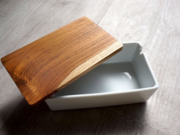B STYLE KITCHEN】バターケース 200g 保存容器 バターボックス 木葢