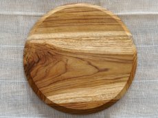 画像7: 【TEAK WOOD】デザインランチプレート　ラウンド　Ｍ　22ｃｍ/丸/トレー/プレート/トレイ/チーク材/木製/ウッド/天然木/インスタ (7)