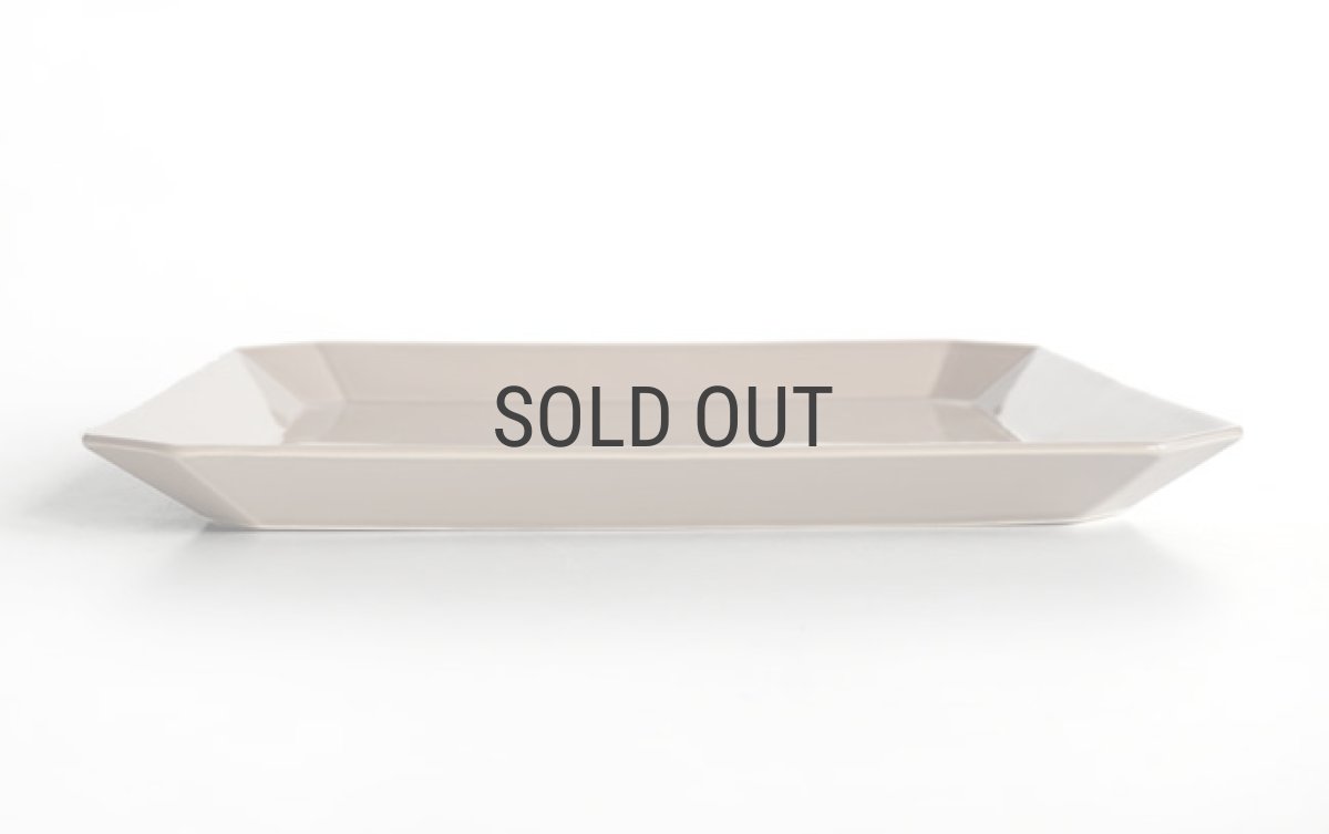 画像2: 【Des-pres】デ・プレ スクエアプレート L 26cm カラー/ディナープレート/八角/四角/グレイジュ/ブラウン/クラシカル/パスタプレート/お皿/大皿/陶器/日本製 (2)