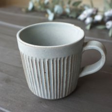 画像2: 【SALIU】マグ　SA00　280ml/白/灰/黒/ホワイト/グレー/ブラック/マグカップ/コップ/サリウ/削ぎ/陶器/日本製 (2)