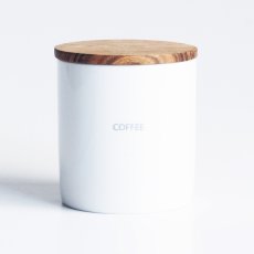 画像12: 【BS】BASIC CANISTER　ベーシック　キャニスター　BS08 チーク材 木葢 ストーン 陶器 日本製 LOLO　ソルト　シュガー　コーヒー　ティー (12)