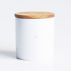 画像13: 【BS】BASIC CANISTER　ベーシック　キャニスター　BS08 チーク材 木葢 ストーン 陶器 日本製 LOLO　ソルト　シュガー　コーヒー　ティー (13)