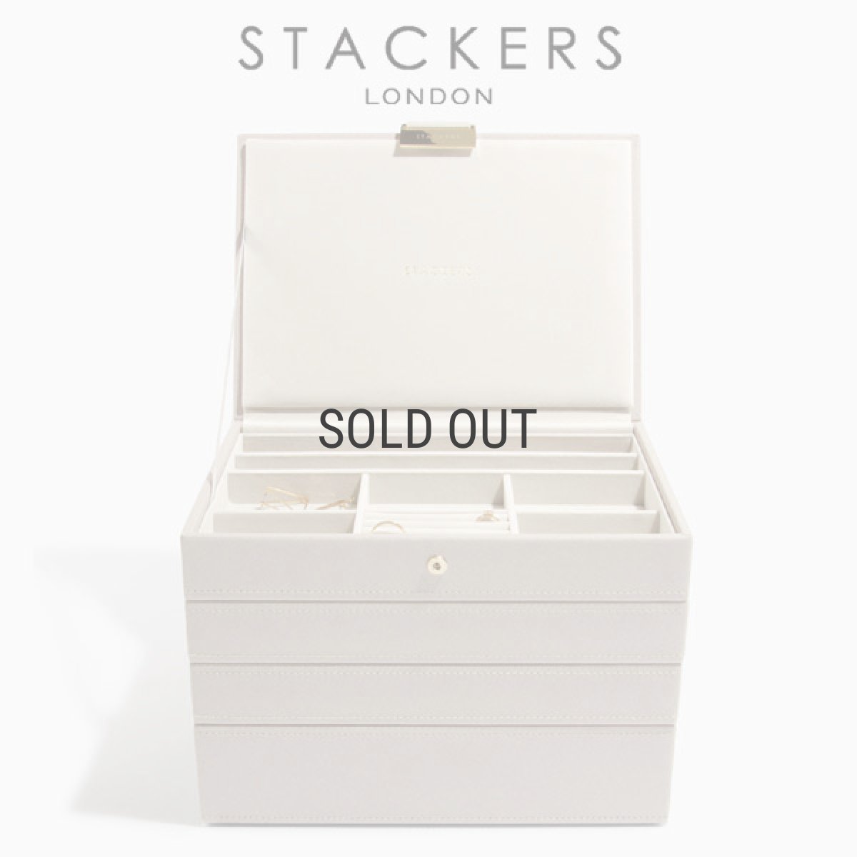 画像1: 【STACKERS】クラシック　ジュエリーボックス 選べる4個セット  4set トープ グレージュ Taupe (1)