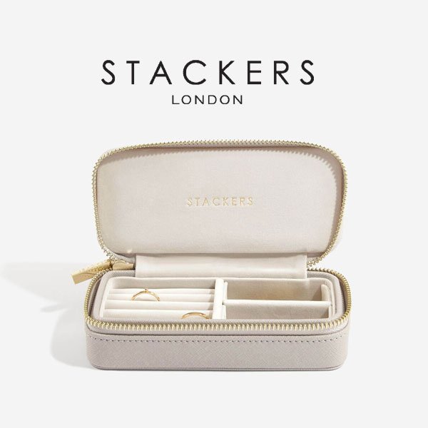STACKERS】トラベル ジュエリーボックス M トープ グレージュ Taupe Nature Ave.