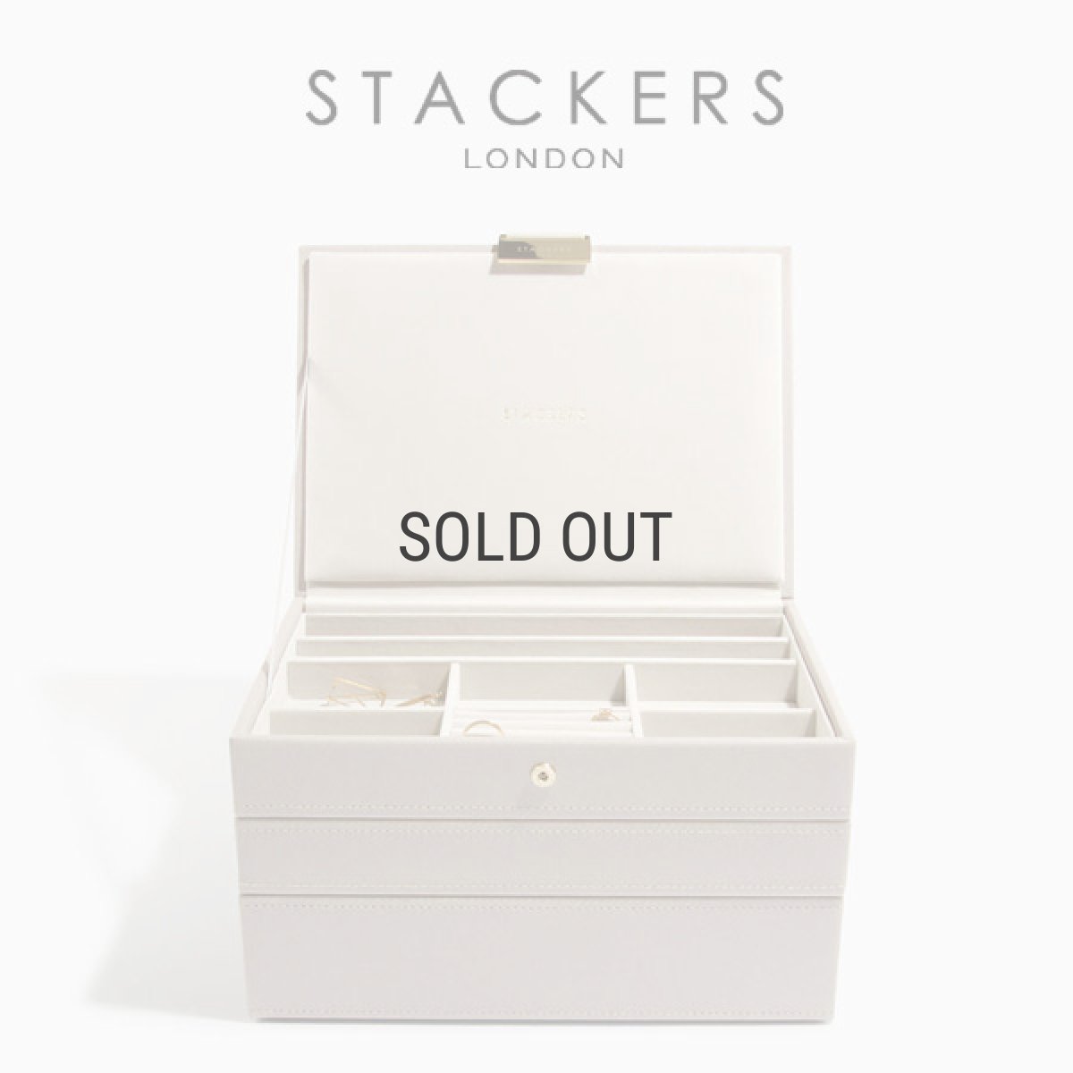 画像1: 【STACKERS】クラシック ジュエリーボックス 選べる3個セット トープ グレージュ Taupe  ロンドン JEWELLRY BOX (1)