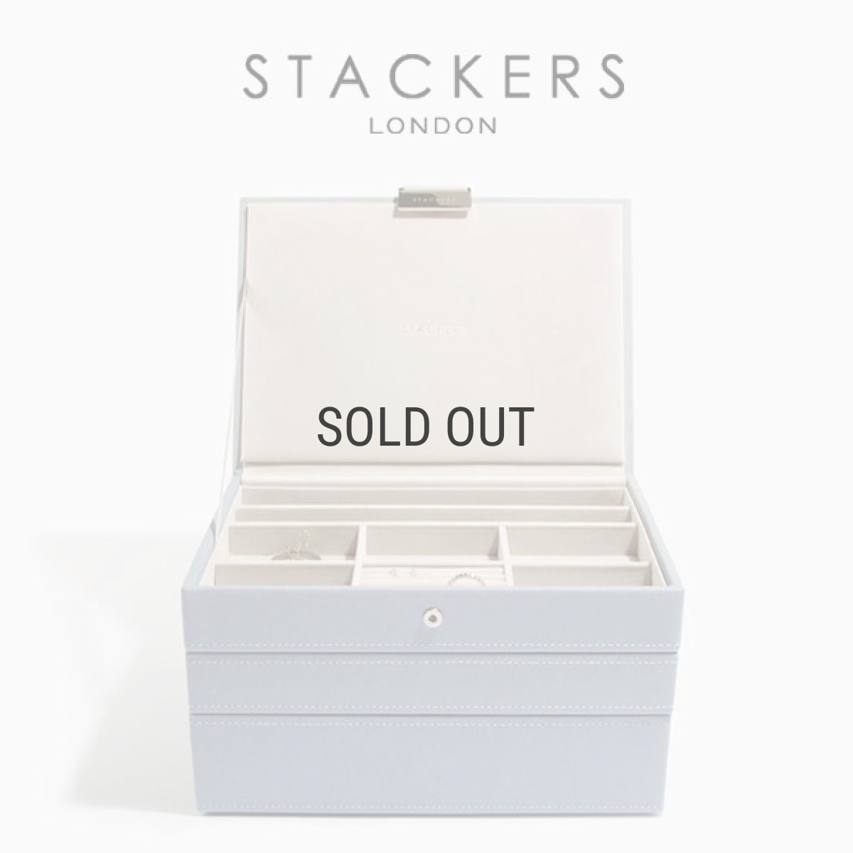 画像1: 【STACKERS】クラシック ジュエリーボックス 3個セット ダスキーブルー  DuskyBlue Classic  イギリス ロンドン　UK (1)