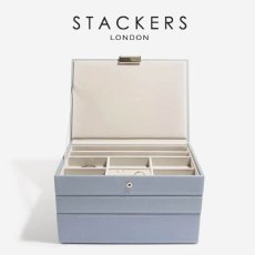 画像1: 【STACKERS】クラシック ジュエリーボックス 3個セット ダスキーブルー  DuskyBlue Classic  イギリス ロンドン (1)