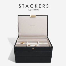 画像1: 【STACKERS】クラシック　ジュエリーボックス 選べる3個セット　ブラック Black Classic 　スタッカーズ　 (1)