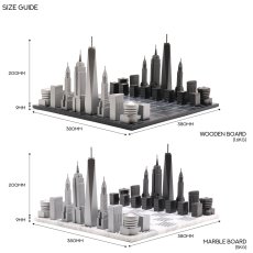 画像8: 【Skyline Chess 】プレミアムメタル ニューヨークエディション　チェスセット　イギリス製　チェス　木製ボード　ウッド　スカイラインチェス　PREMIUM METAL NEW YORK EDITION　トイ　オブジェ　インテリア　お洒落　おしゃれ　かっこいい　モダン　ギフト　ボードゲーム　　 (8)