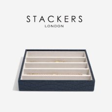 画像8: 【STACKERS】クラシック　選べる ジュエリーボックス 3個セット 3set  Navy Croc ネイビー クロコ　スタッカーズ (8)