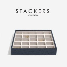 画像7: 【STACKERS】クラシック　選べる ジュエリーボックス 3個セット 3set  Navy Croc ネイビー クロコ　スタッカーズ (7)