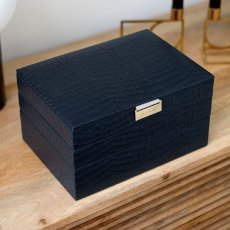 画像3: 【STACKERS】クラシック　選べる ジュエリーボックス 3個セット 3set  Navy Croc ネイビー クロコ　スタッカーズ (3)