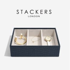 画像10: 【STACKERS】クラシック　選べる ジュエリーボックス 3個セット 3set  Navy Croc ネイビー クロコ　スタッカーズ (10)