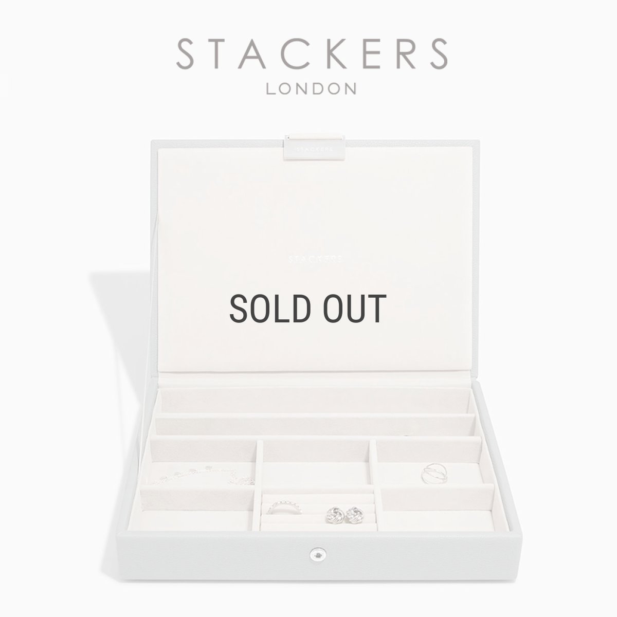 画像1: 【STACKERS】 クラシック　ジュエリーボックス  Lid  ペブルグレー  Pebble Gray　スタッカーズ　ロンドン イギリス (1)