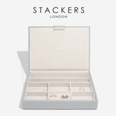 画像1: 【STACKERS】 クラシック　ジュエリーボックス  Lid  ペブルグレー  Pebble Gray　スタッカーズ　ロンドン イギリス (1)