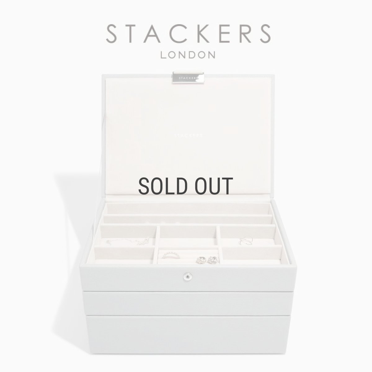 画像1: 【STACKERS】クラシック　ジュエリーボックス 選べる 3個セット  3set　ペブルグレー Pebble Gray スタッカーズ (1)