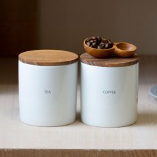 画像10: 【SALIU KITCHEN】キャニスター BS08 選べる ２個セット チーク材　木　日本製　BASIC　CANISTER　LOLO ロロ 美濃焼 (10)