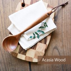 画像1: 【 Acacia Wood 】レードル　おたま　木製　キッチンツール　アカシア Ladle scoop (1)