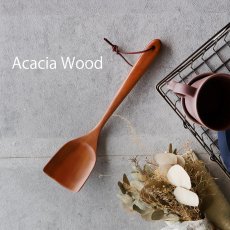 画像1: 【 Acacia Wood 】サービングスプーン　ターナー　木製　キッチンツール　アカシア　 (1)