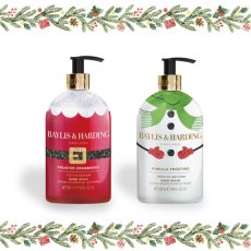 画像1: 【BAYLIS&HARDING】Festive Friends  ハンドウォッシュ 500ml　　Hand Wash  イギリス製　ハンドソープ　数量限定　サンタクロース（フロステッドクランベリー）　スノーマン (バニラフロスティング） (1)