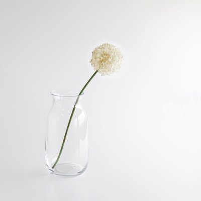 画像2: 【BOB CRAFT】キャスケット　L 　高さ30cm ガラス　フラワーベース　クリア　モーヴピンク　グレイ　花瓶　