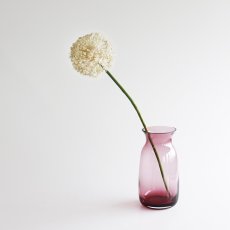 画像6: 【BOB CRAFT】キャスケット　M 　21cm 　ガラス　フラワーベース　クリア　モーヴピンク　グレイ　花瓶　 (6)