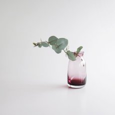 画像6: 【BOB CRAFT】キャスケット　S　15cm 　ガラス　フラワーベース　クリア　モーヴピンク　グレイ　花瓶 Casquette (6)