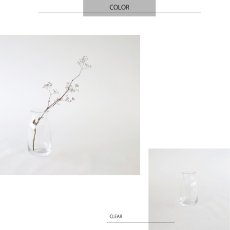 画像3: 【BOB CRAFT】キャスケット　S　15cm 　クリア　ガラス　フラワーベース　花瓶 Casquette (3)