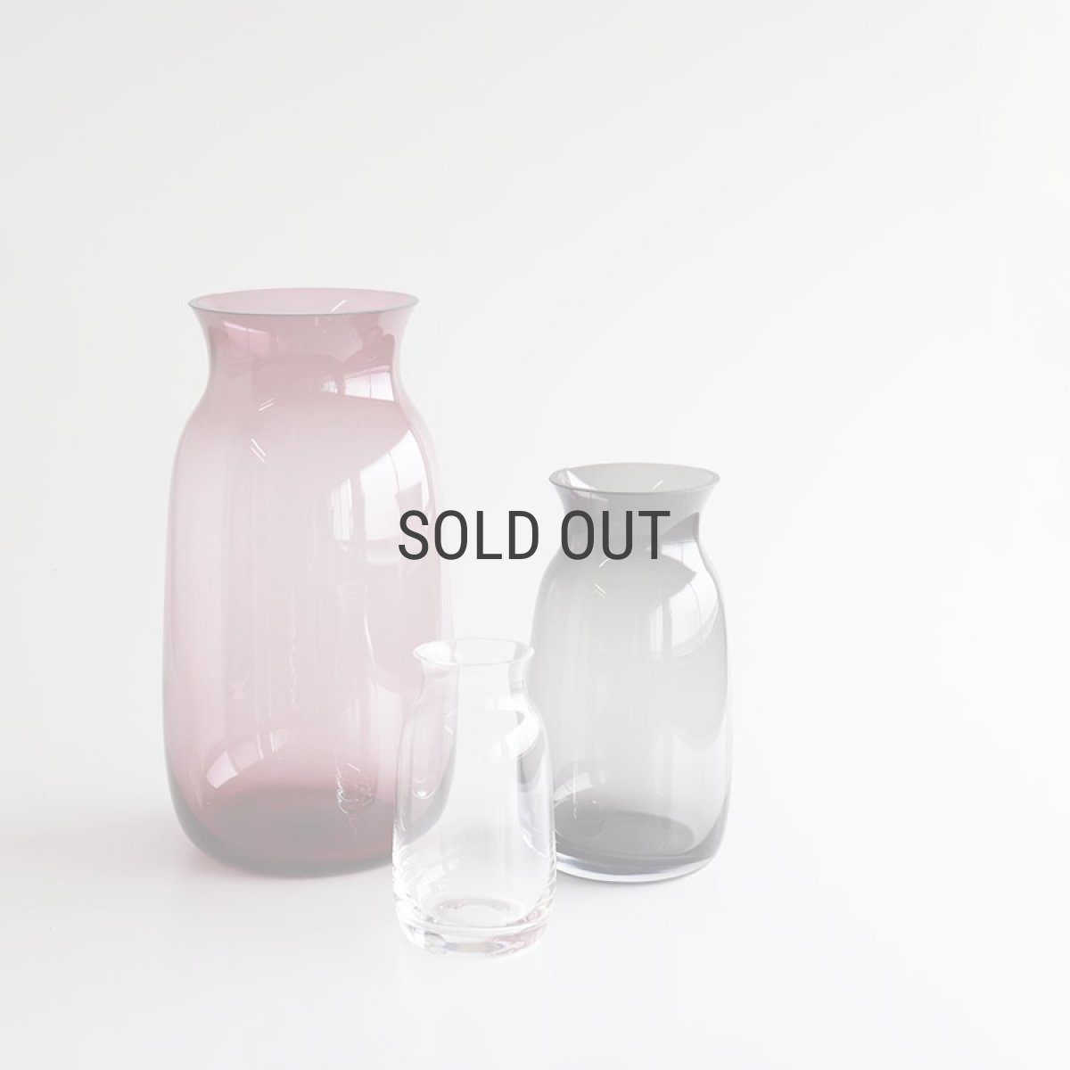 画像6: 【BOB CRAFT】キャスケット L  クリア 高さ30cm ガラス フラワーベース 花瓶  (6)