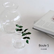 画像1: 【BOB CRAFT】ブール　S 　クリア　高さ 9cm 　ガラス　フラワーベース　花瓶　 (1)