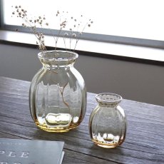 画像2: 【BOB CRAFT】ブール　S 　高さ 9cm 　ガラス　フラワーベース　クリア　アンバー　グレイ　花瓶　 (2)