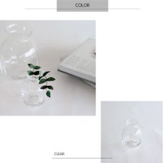 画像4: 【BOB CRAFT】ブール　S 　クリア　高さ 9cm 　ガラス　フラワーベース　花瓶　 (4)
