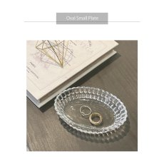 画像3: 【BOB CRAFT】ガラス　オーバル小皿　w130xD90x25cm　Oval Small Plate クリア　 (3)