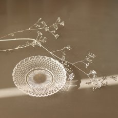 画像1: 【BOB CRAFT】ビード小皿　φ11.2mm　クリア　ガラス　プレート　食器　 (1)