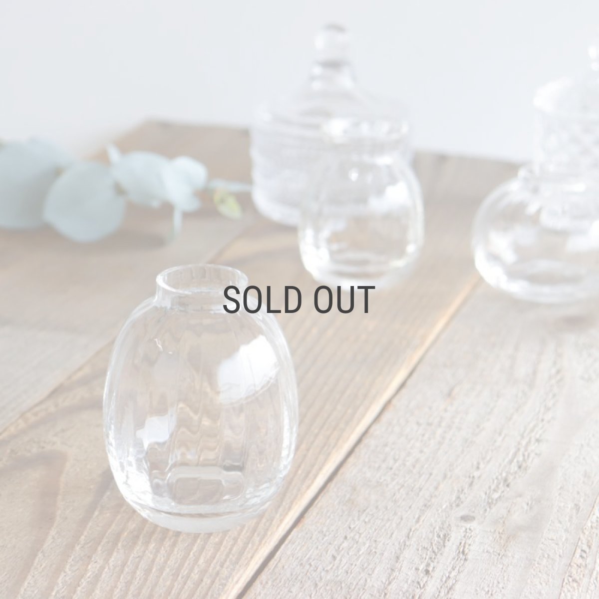 画像1: 【BOB CRAFT】Small Vase Tsubomi ツボミ長　H80mm 　ガラス　フラワーベース　花瓶　 (1)