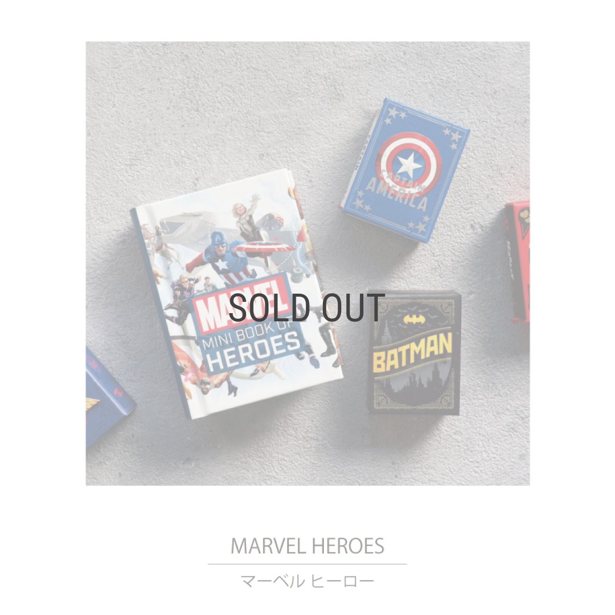 画像2: ネコポス対応【 Books 】Mini Book Collection マーベル　ヒーロー　MARVEL mini book of heroes  9.5x7.3cm　ミニ絵本 洋書　英語　マーベルヒーロー (2)