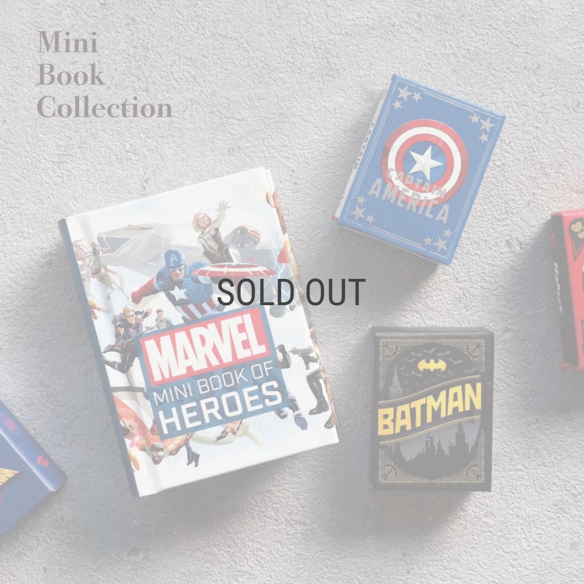 画像1: ネコポス対応【 Books 】Mini Book Collection マーベル　ヒーロー　MARVEL mini book of heroes  9.5x7.3cm　ミニ絵本 洋書　英語　マーベルヒーロー (1)