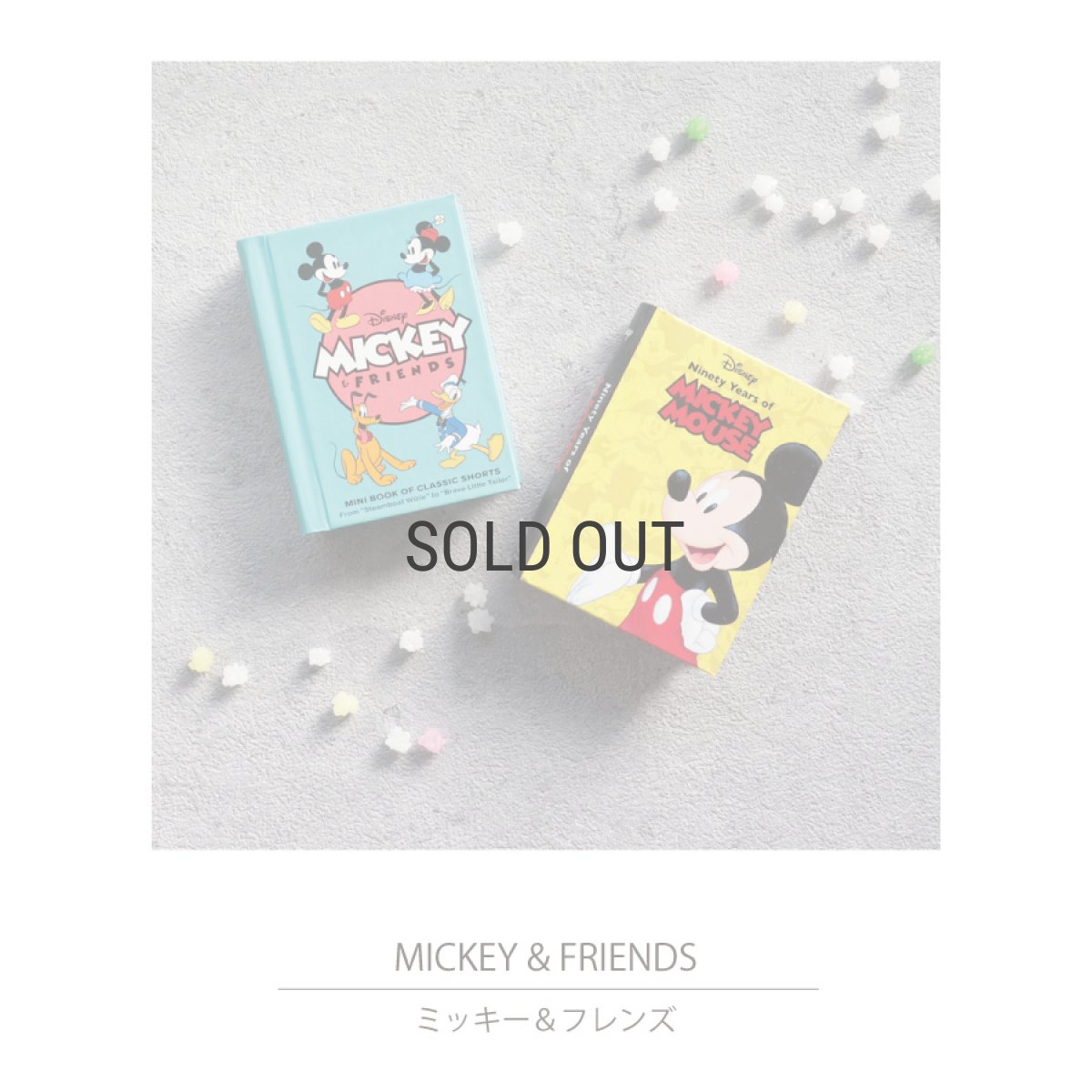 画像2: ネコポス対応【 Books 】Mini Book Collection ミッキーマウス　90周年  9.5x7.3cm　ミニ絵本 洋書　英語　Ninety years of Mickey Mouse Mickey & Friends (2)