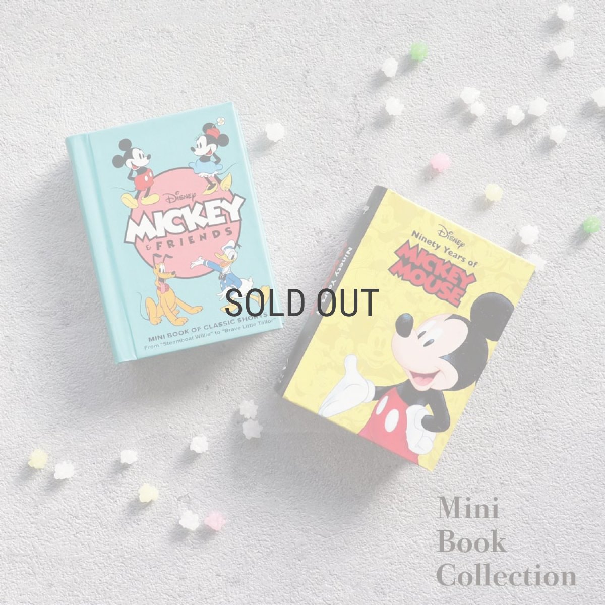 画像1: ネコポス対応【 Books 】Mini Book Collection ミッキーマウス　90周年  9.5x7.3cm　ミニ絵本 洋書　英語　Ninety years of Mickey Mouse Mickey & Friends (1)