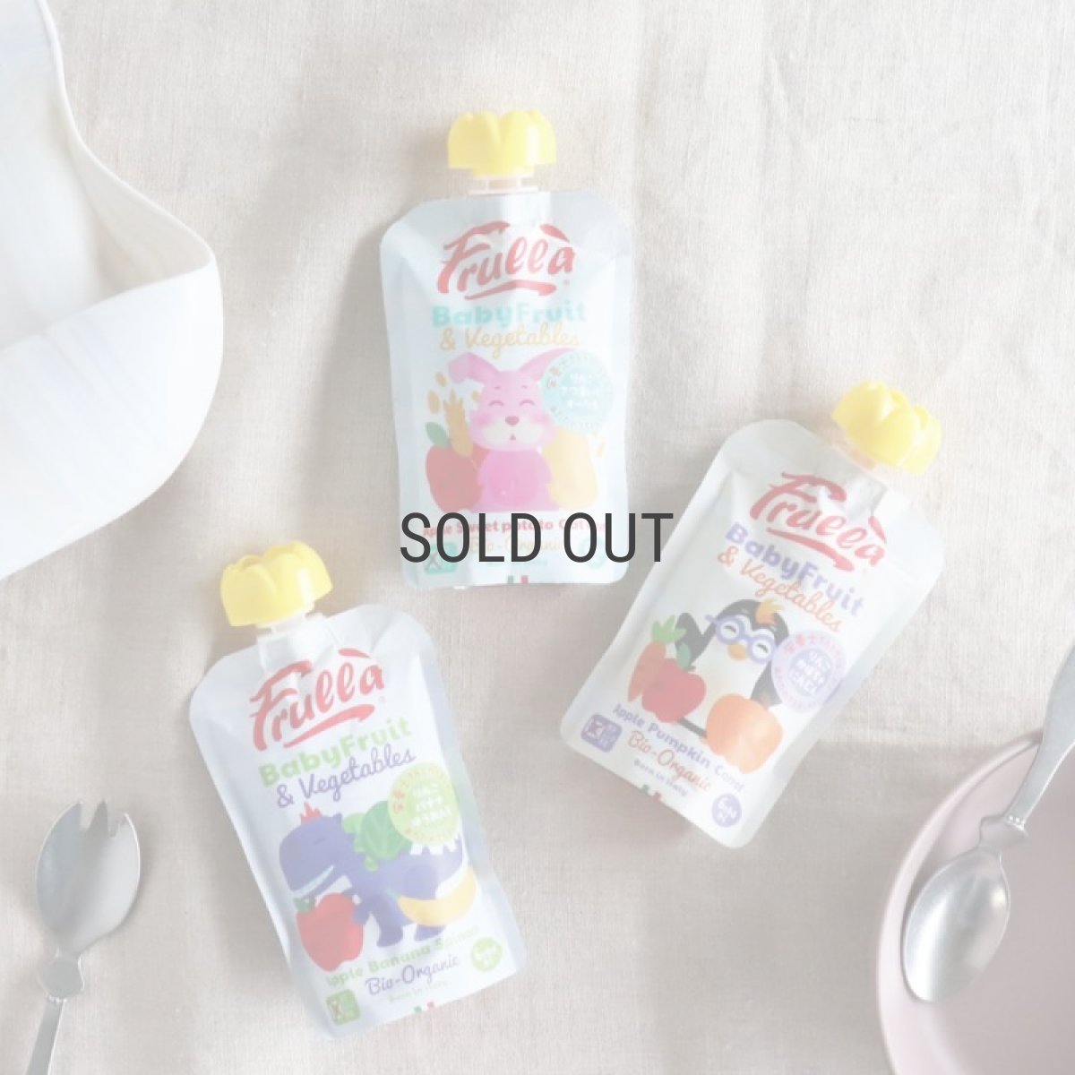 画像1: 【Baby Fruit】Frulla ベビーフルーツ& ベジタブル　 オーガニック フルーツ スムージー　100g　 有機フルーツ　有機野菜 (1)