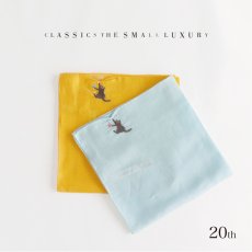 画像1: 【Classics the Small Luxury】20th記念　HIKKOMI ひっこみシリーズ　カンシャーネコ　刺繍ハンカチ　クラシクス　ザ　スモール　ラグジュアリー (1)